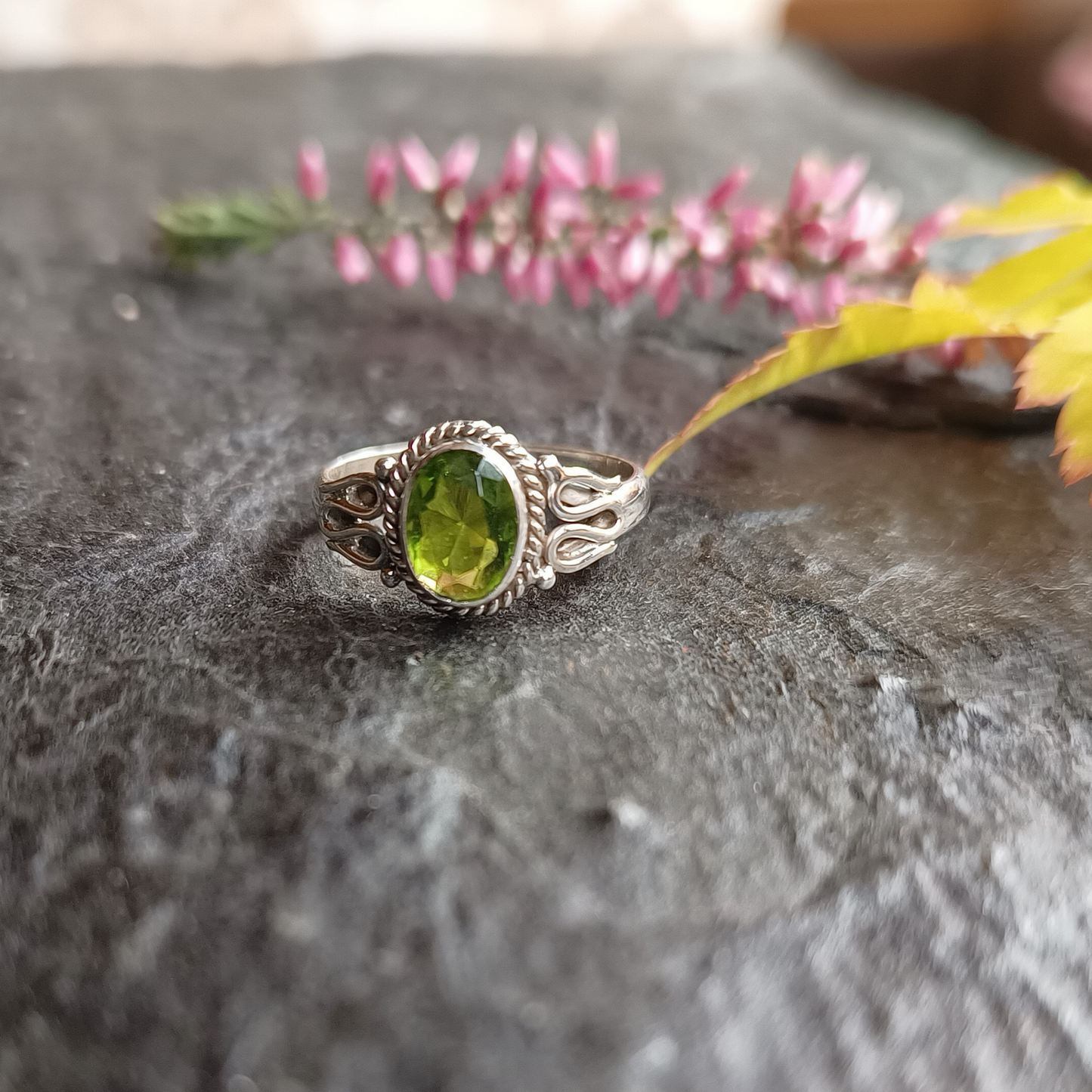 Peridot-Ring Gr. 55
