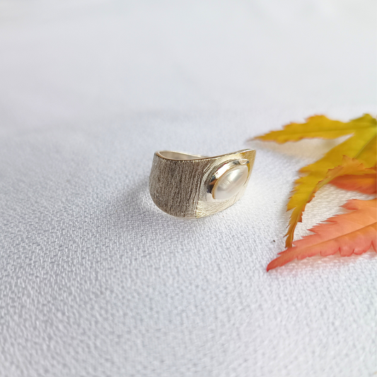 Perlen-Ring navette Gr. 54