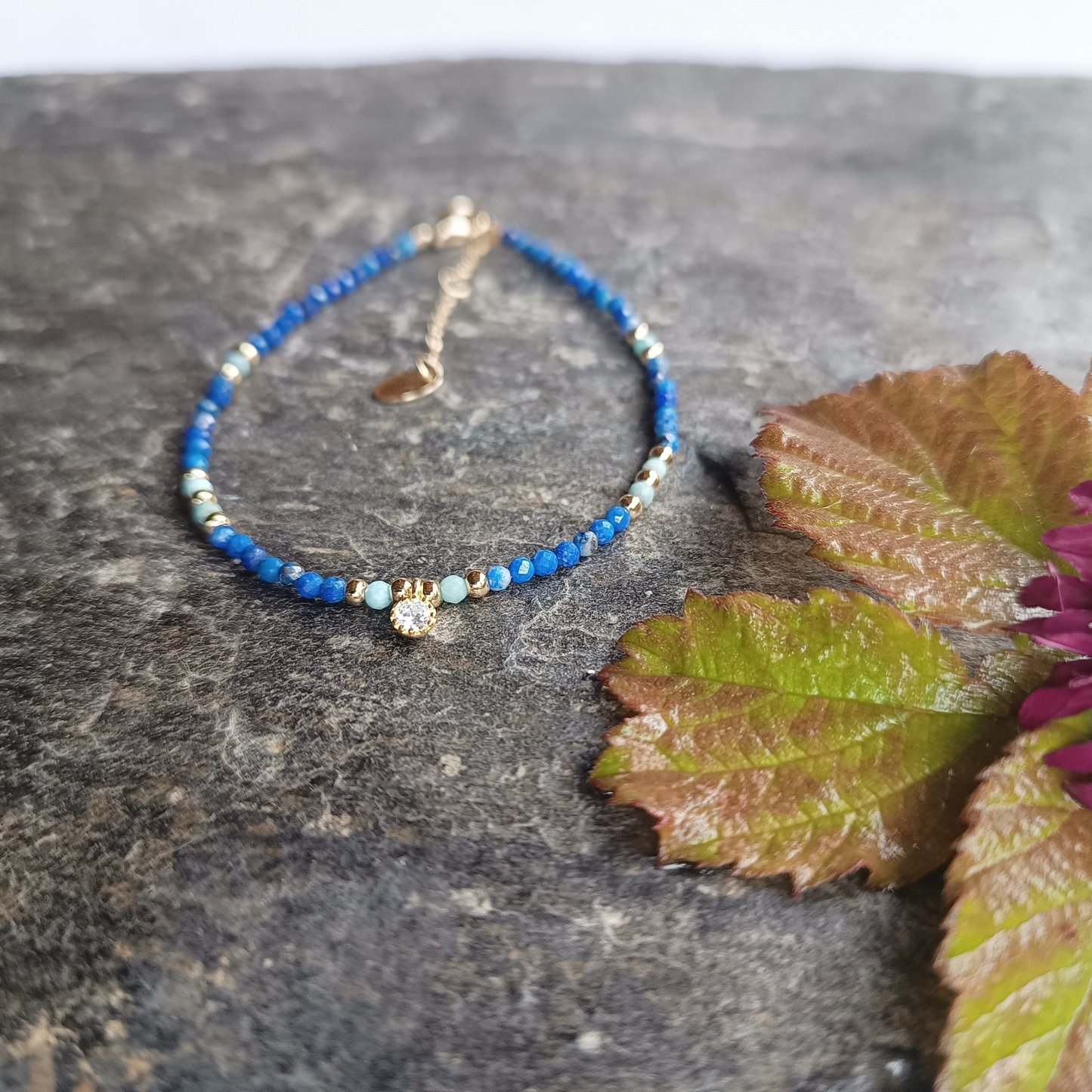 Armband aus Lapis und Türkis