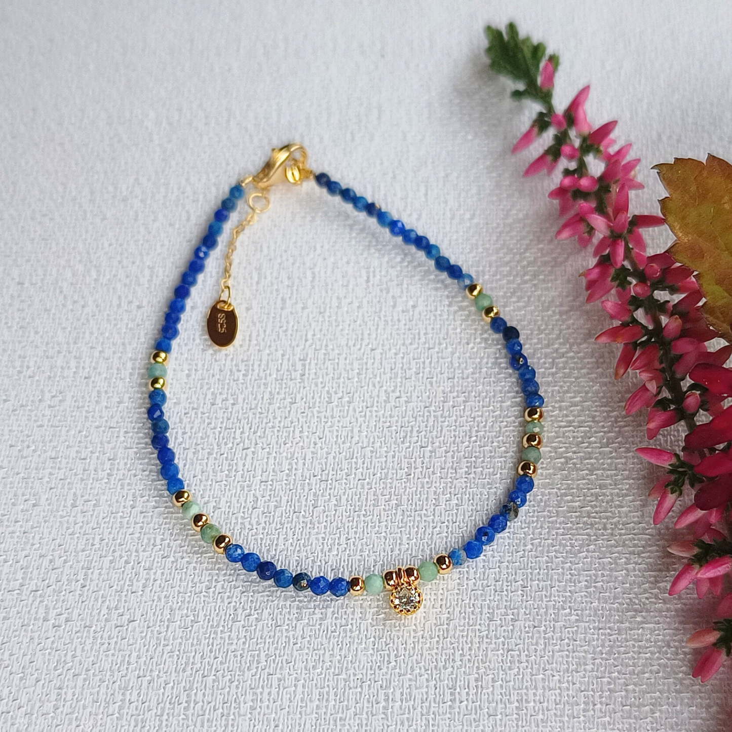 Armband aus Lapis und Türkis