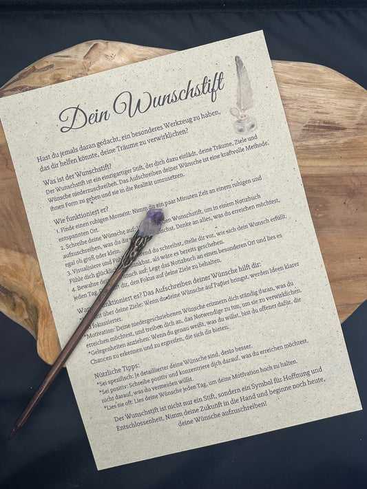 Dein Wunschstift Amethyst🪶
