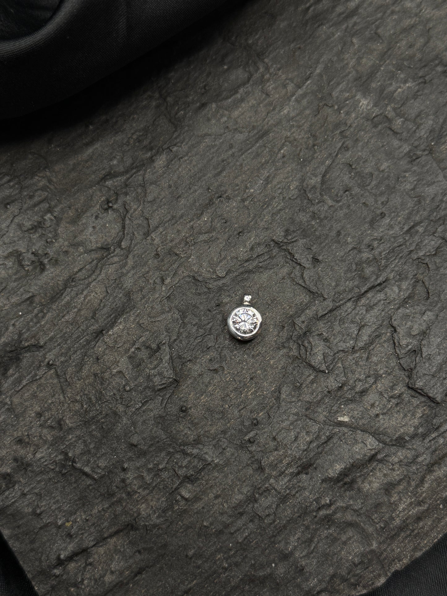 Bergkristall Anhänger, facettiert