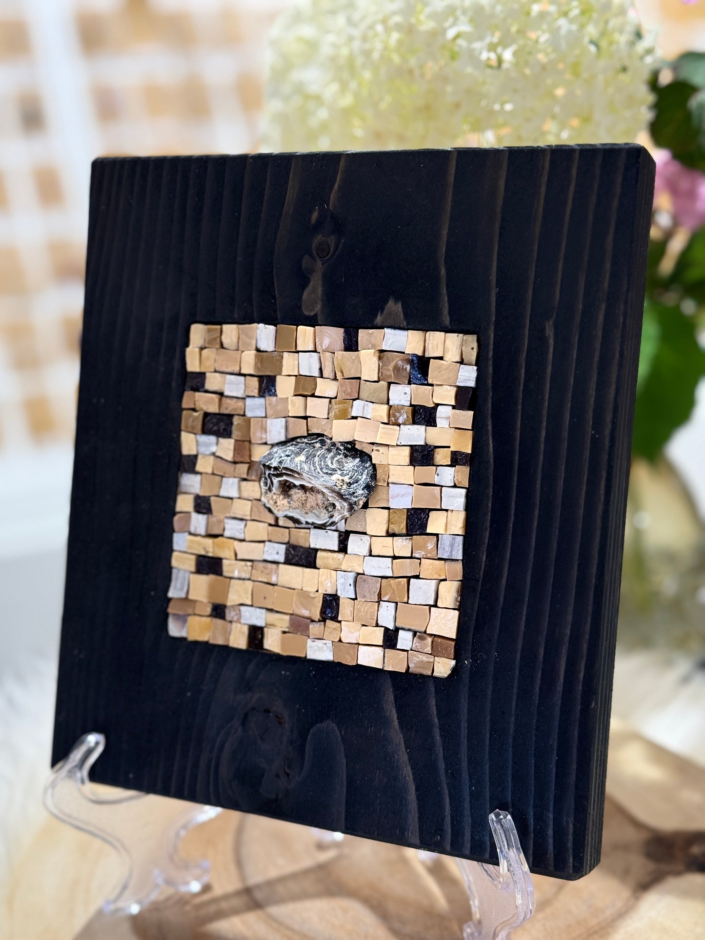 Mosaikbild mit Achat