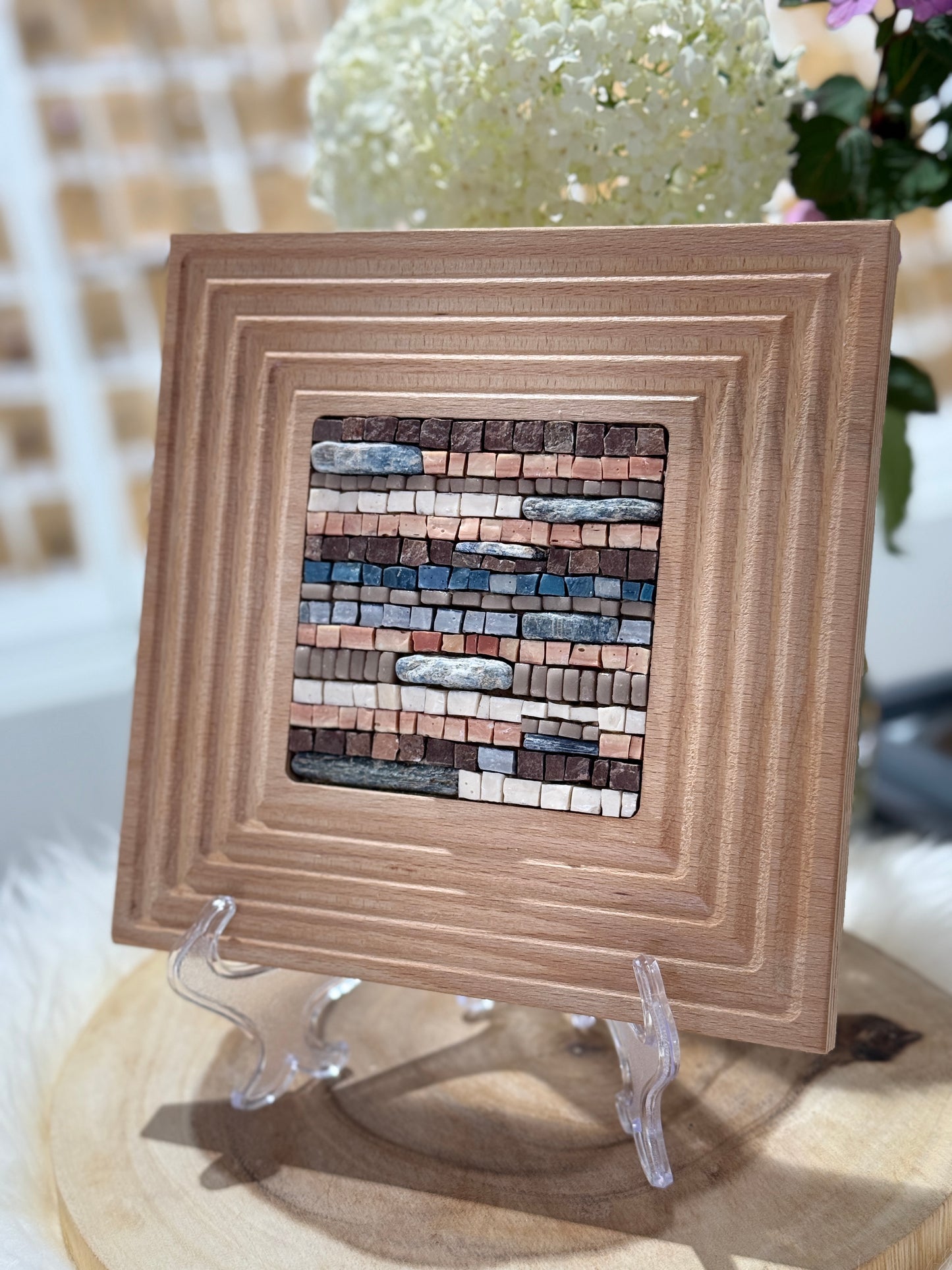 Mosaikbild mit Kyanit