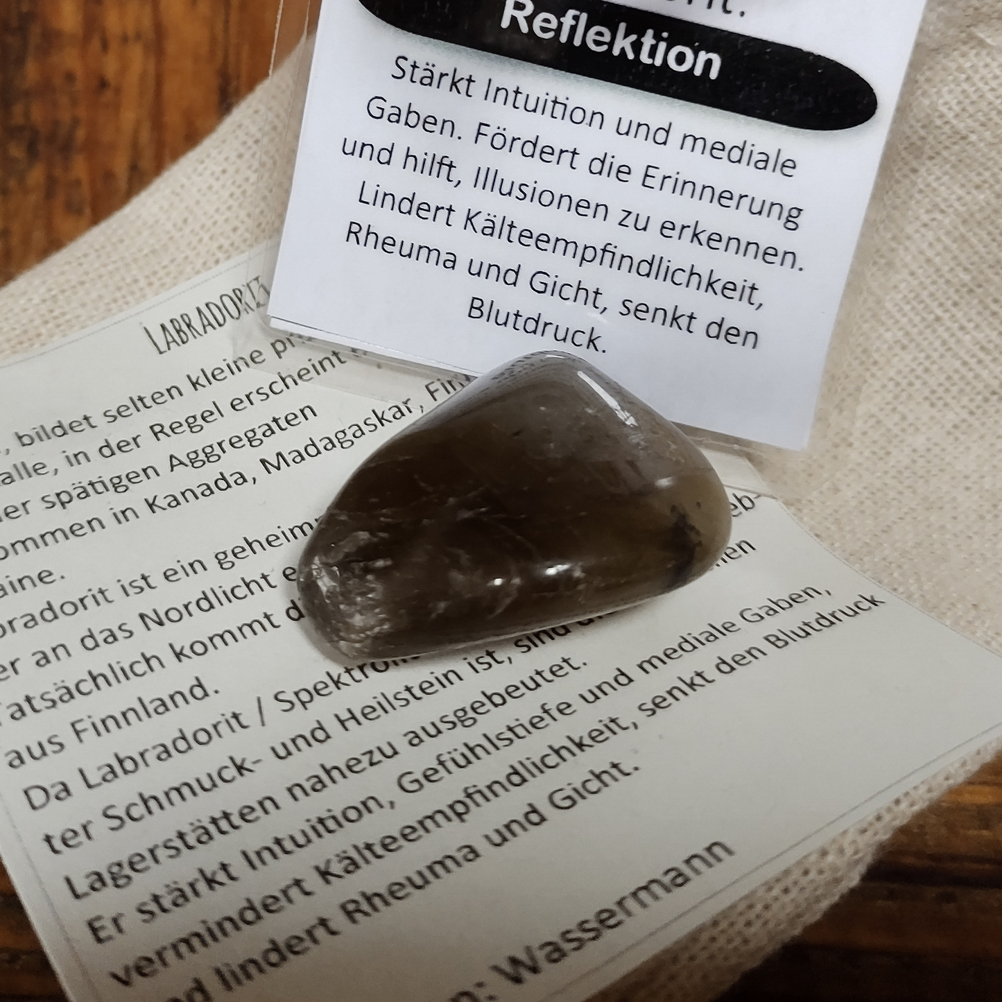 Labradorit Anhänger Reflektion