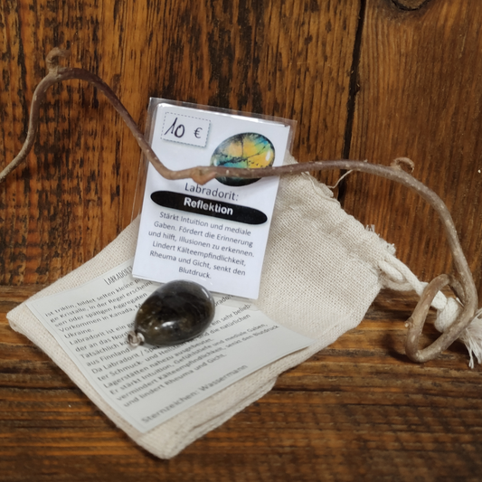 Labradorit Anhänger Reflektion