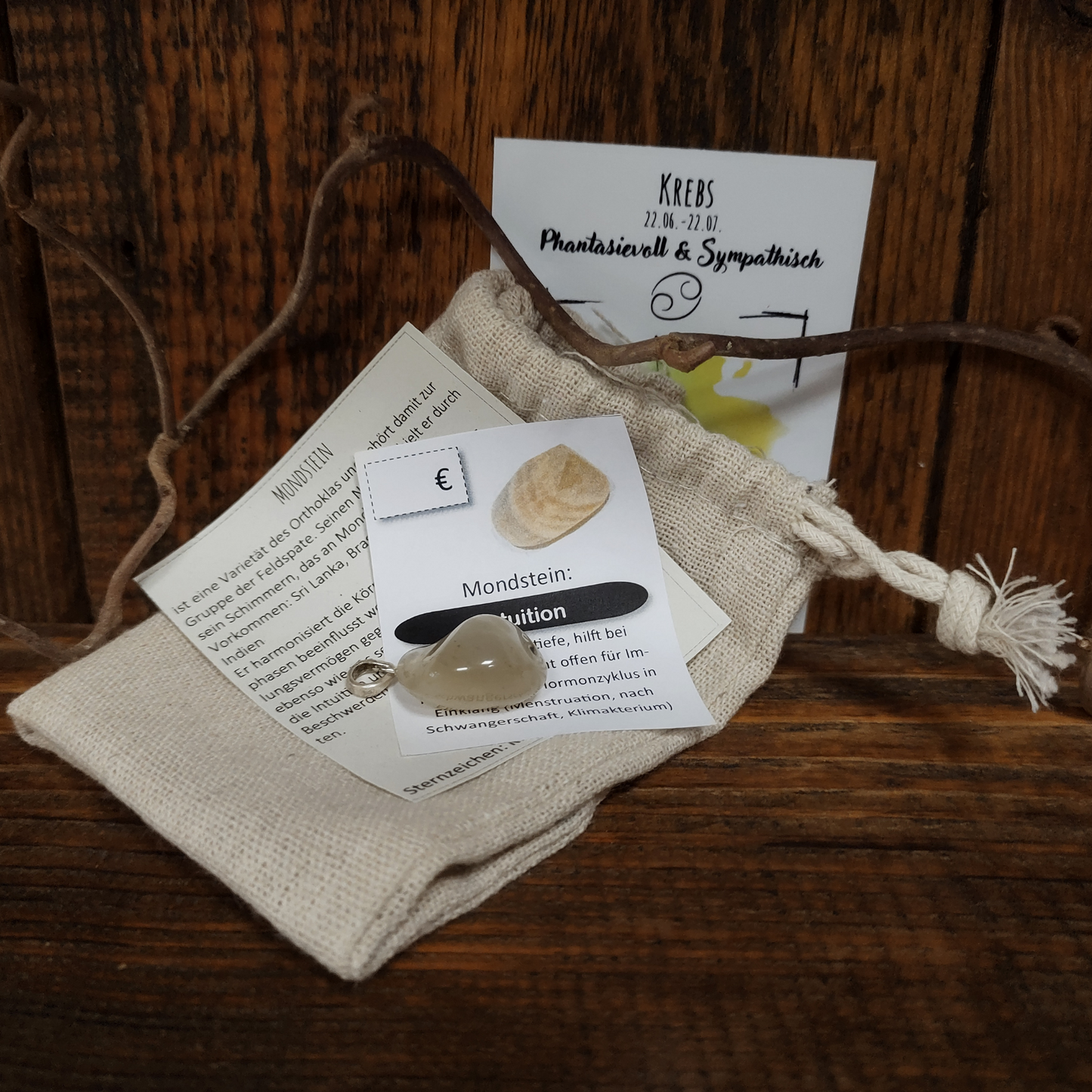 Mondstein Anhänger Intuition