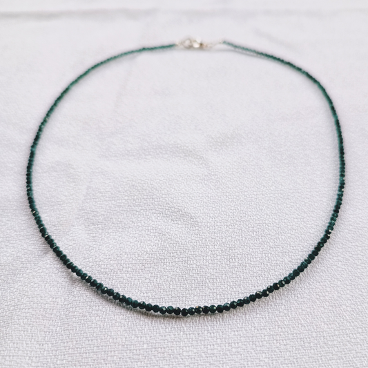 Grüner Achat-Kette facettiert Ø 3mm