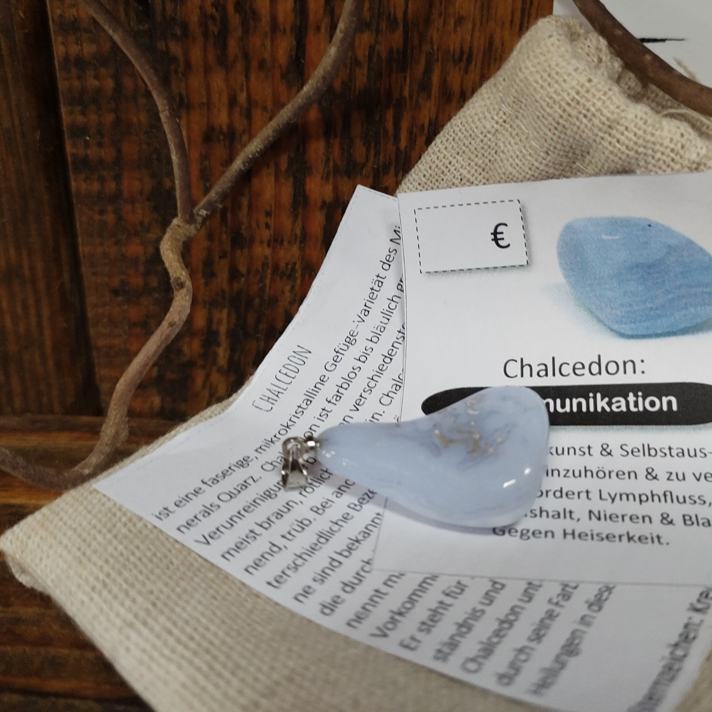 Chalcedon Anhänger Kommunikation
