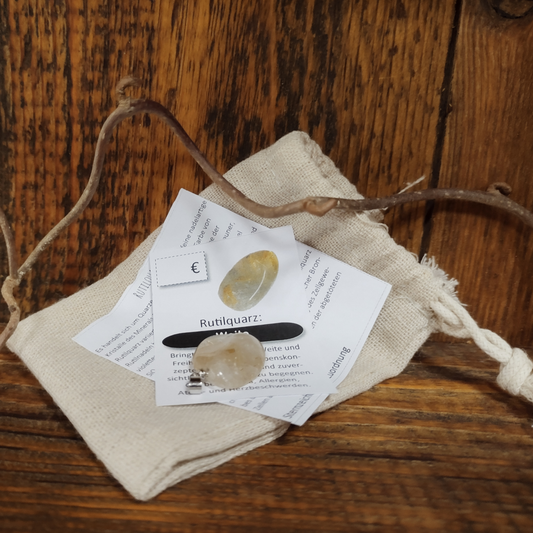 Rutilquarz Anhänger Weite