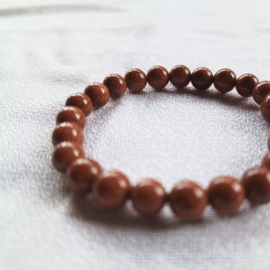 Goldfluss-Armband, Kugeln, Ø 8 mm