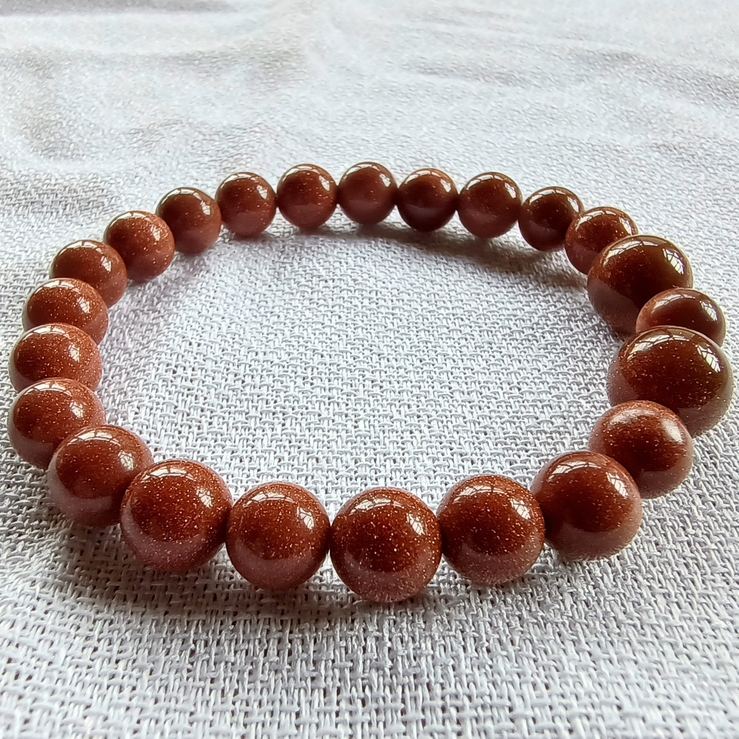 Goldfluss-Armband, Kugeln, Ø 8 mm