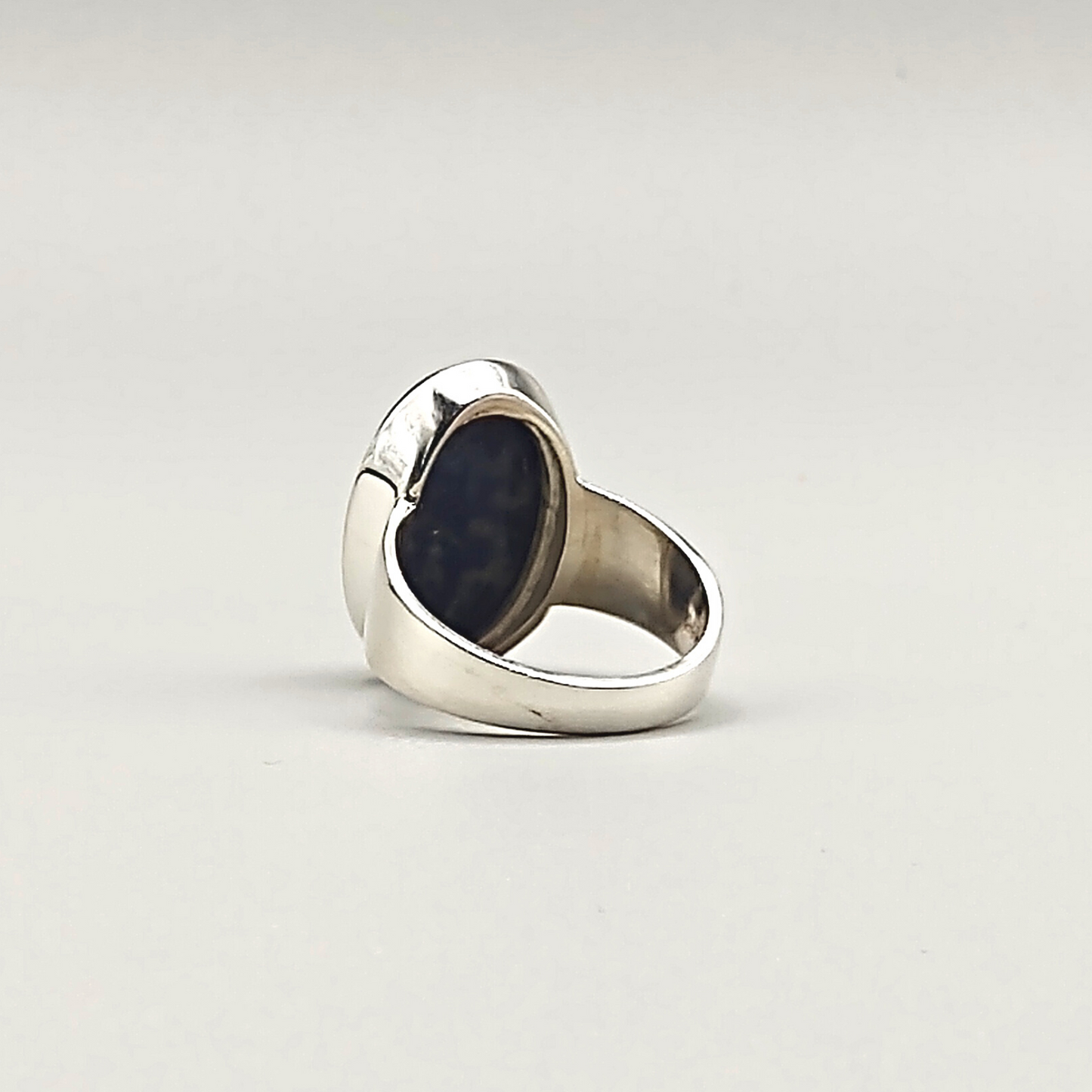 Lapis Lazuli-Ring, oval, Cabochon, Gr. 62