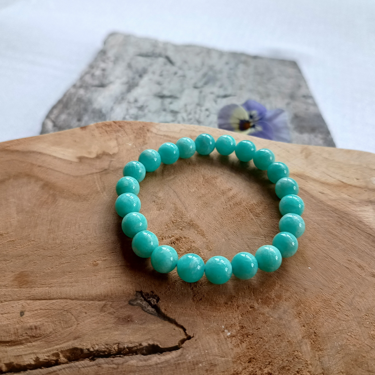 Amazonit Armband, Kugeln, Ø 8mm