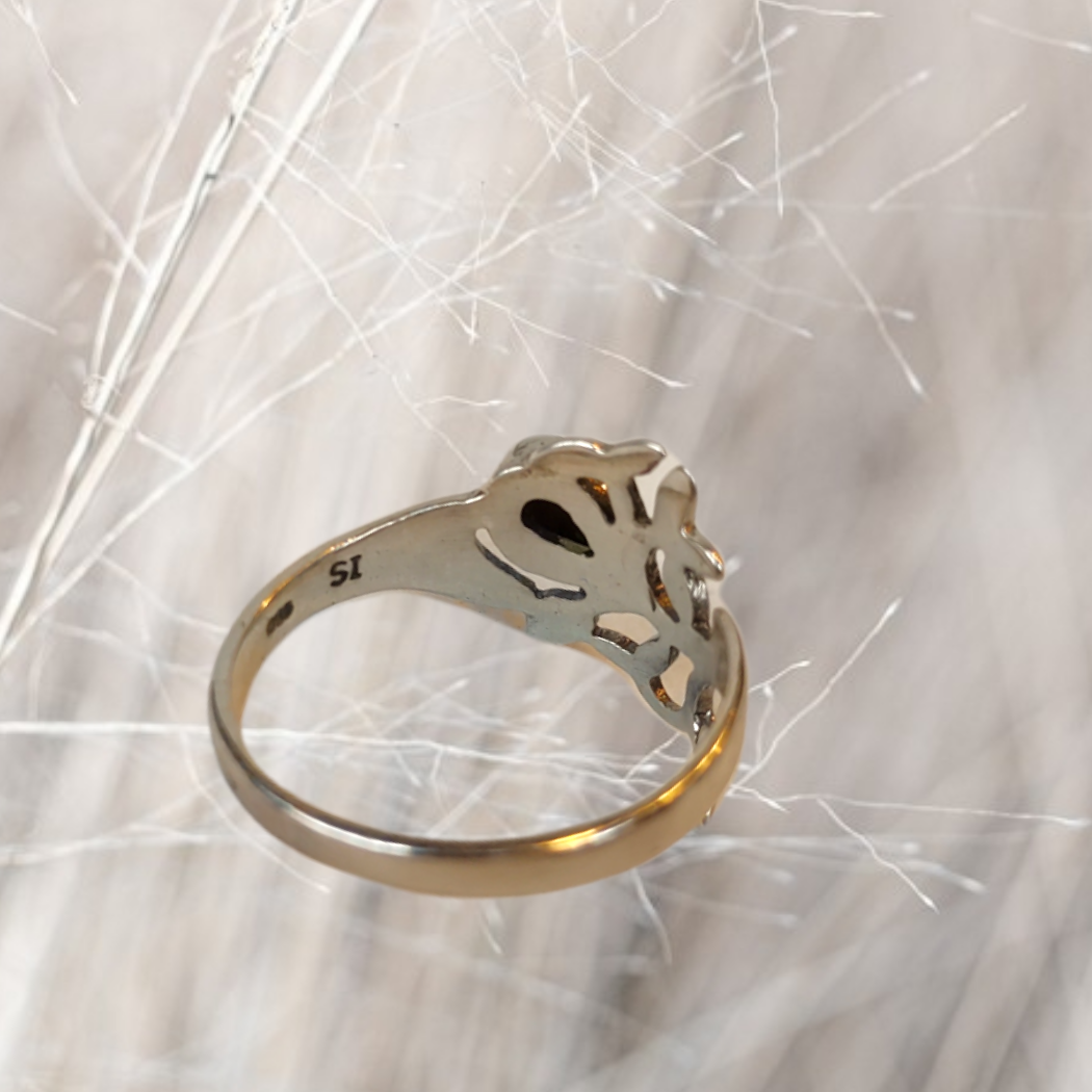 Tigerauge-Ring, Gr. 54