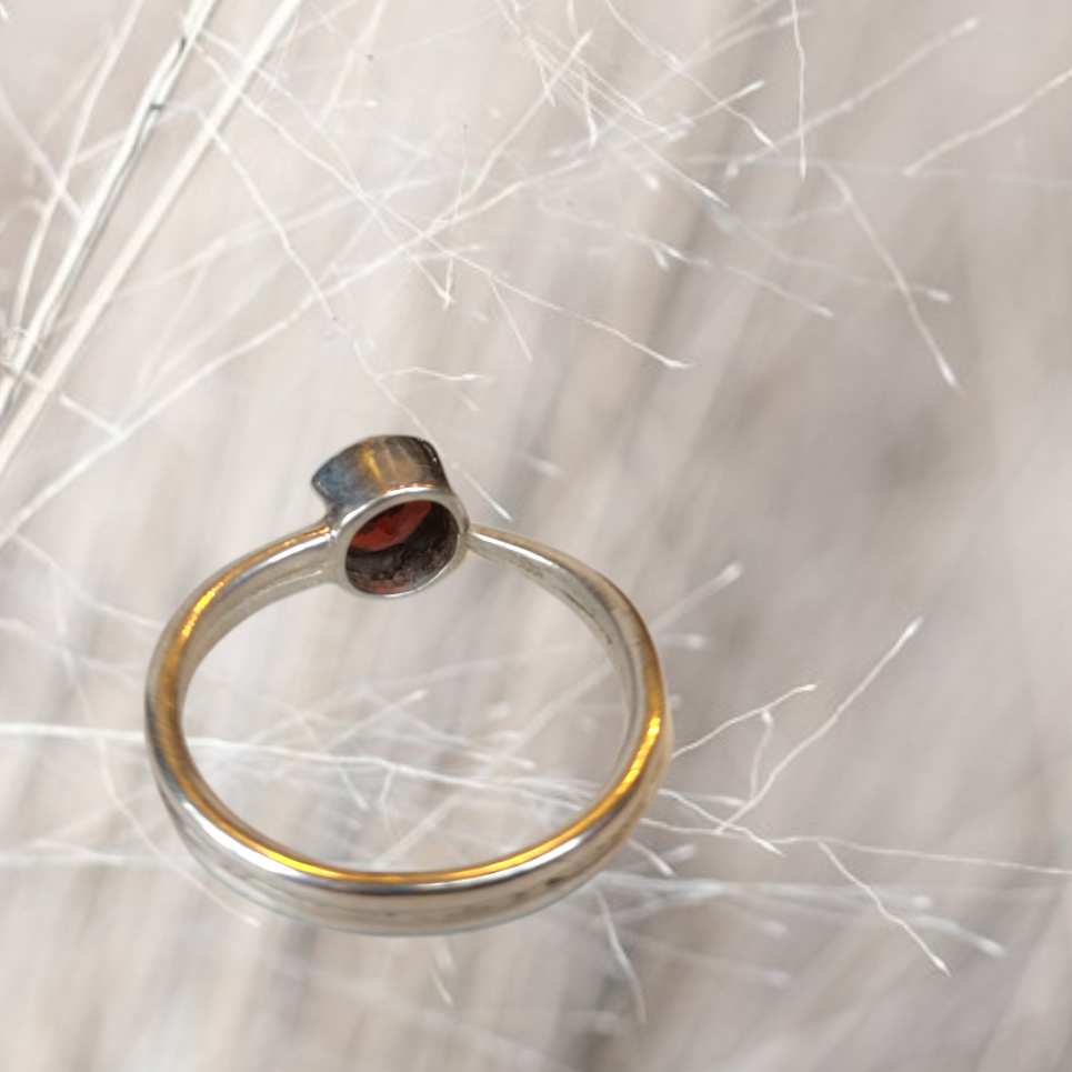 Granat-Ring, Gr. 55