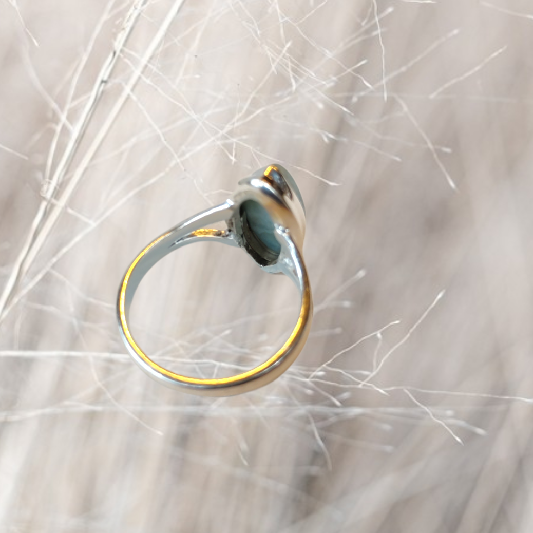 Larimar-Ring, Gr. 55