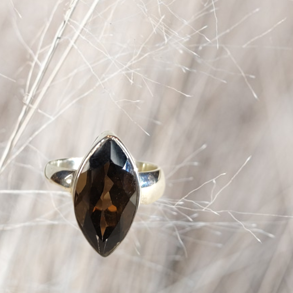 Rauchquarz-Ring, Gr. 56