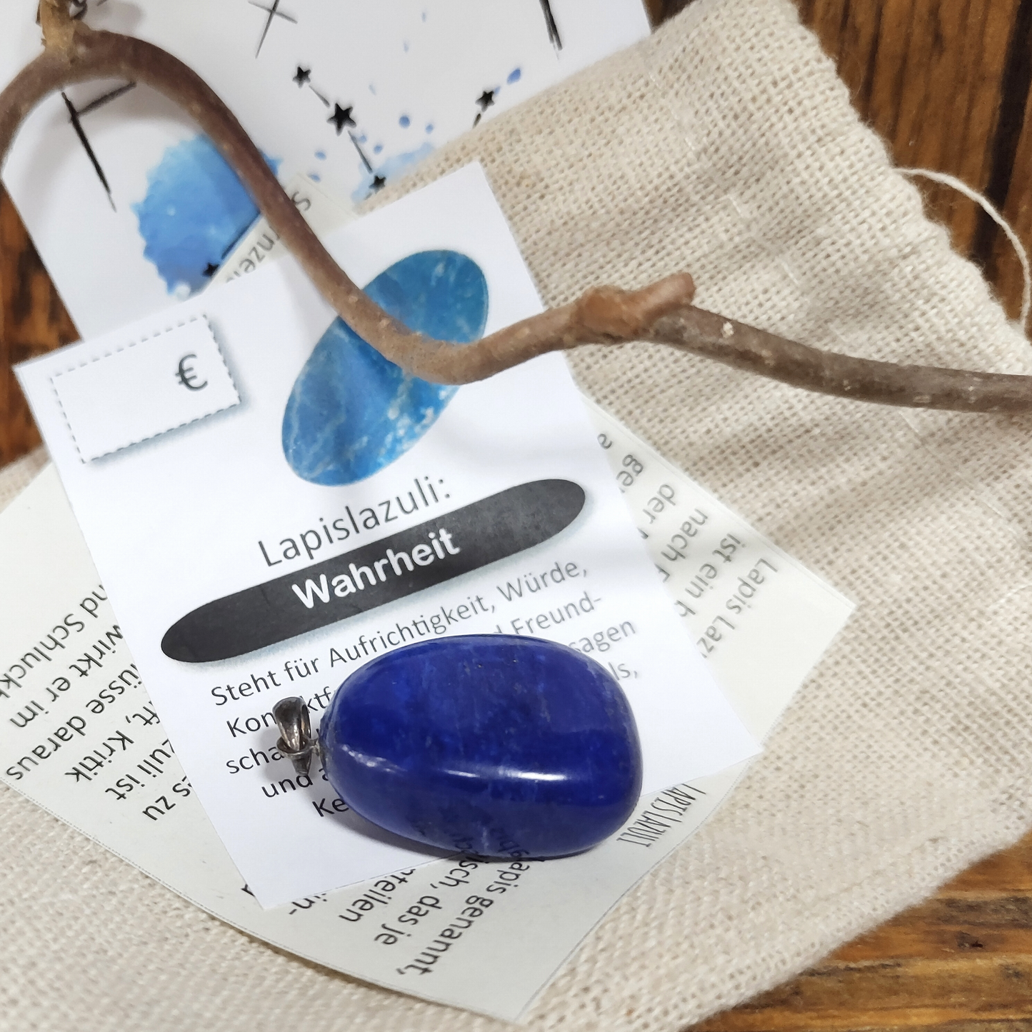 Lapislazuli Anhänger Wahrheit