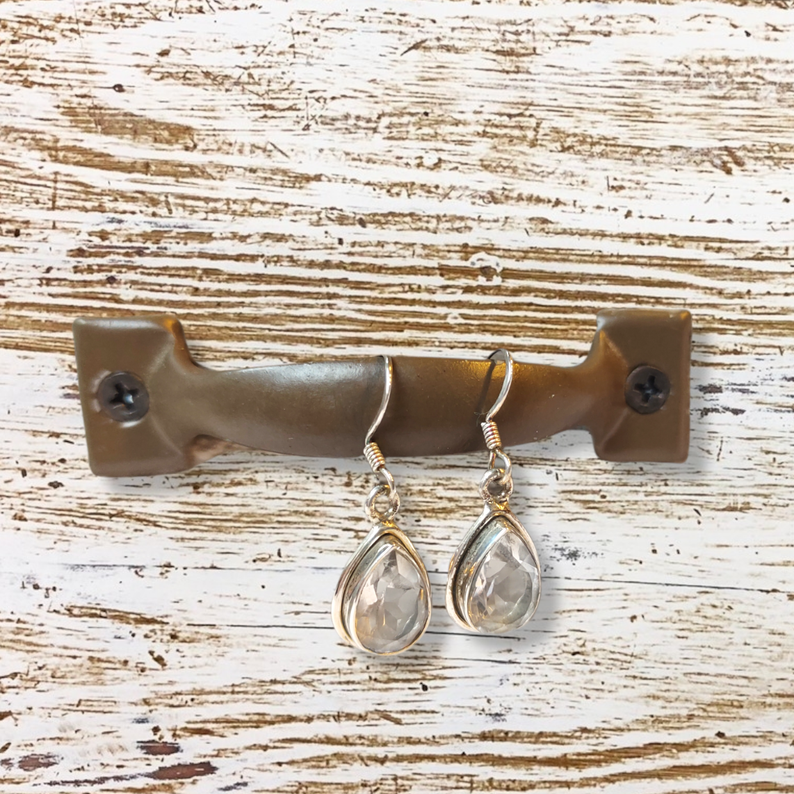 Bergkristall-Ohrhänger