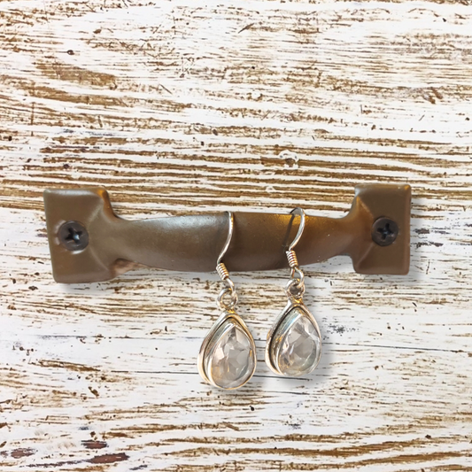 Bergkristall-Ohrhänger