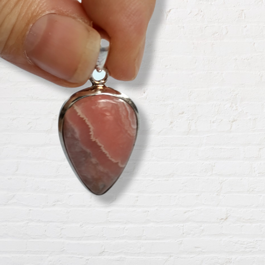 Rhodochrosit Anhänger oval