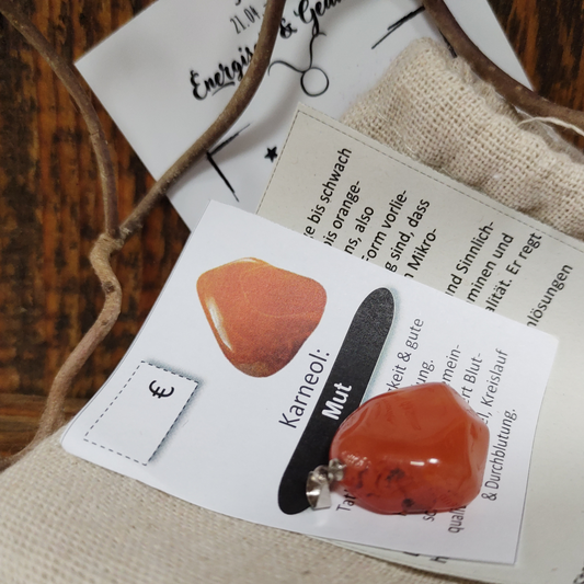 Karneol Anhänger Mut