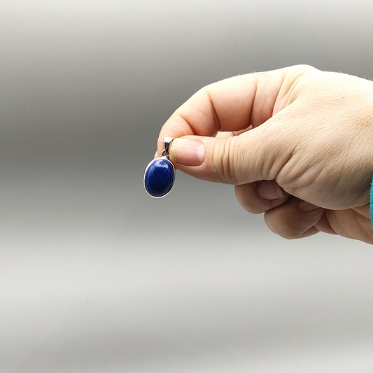 Lapislazuli Anhänger, Oval, Cabochon