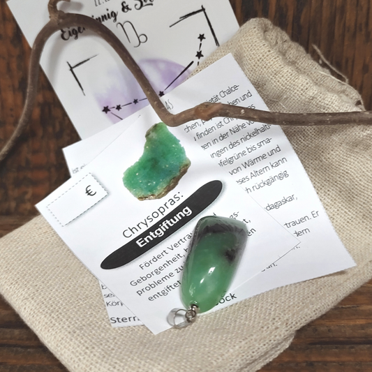Chrysopras Anhänger Entgiftung