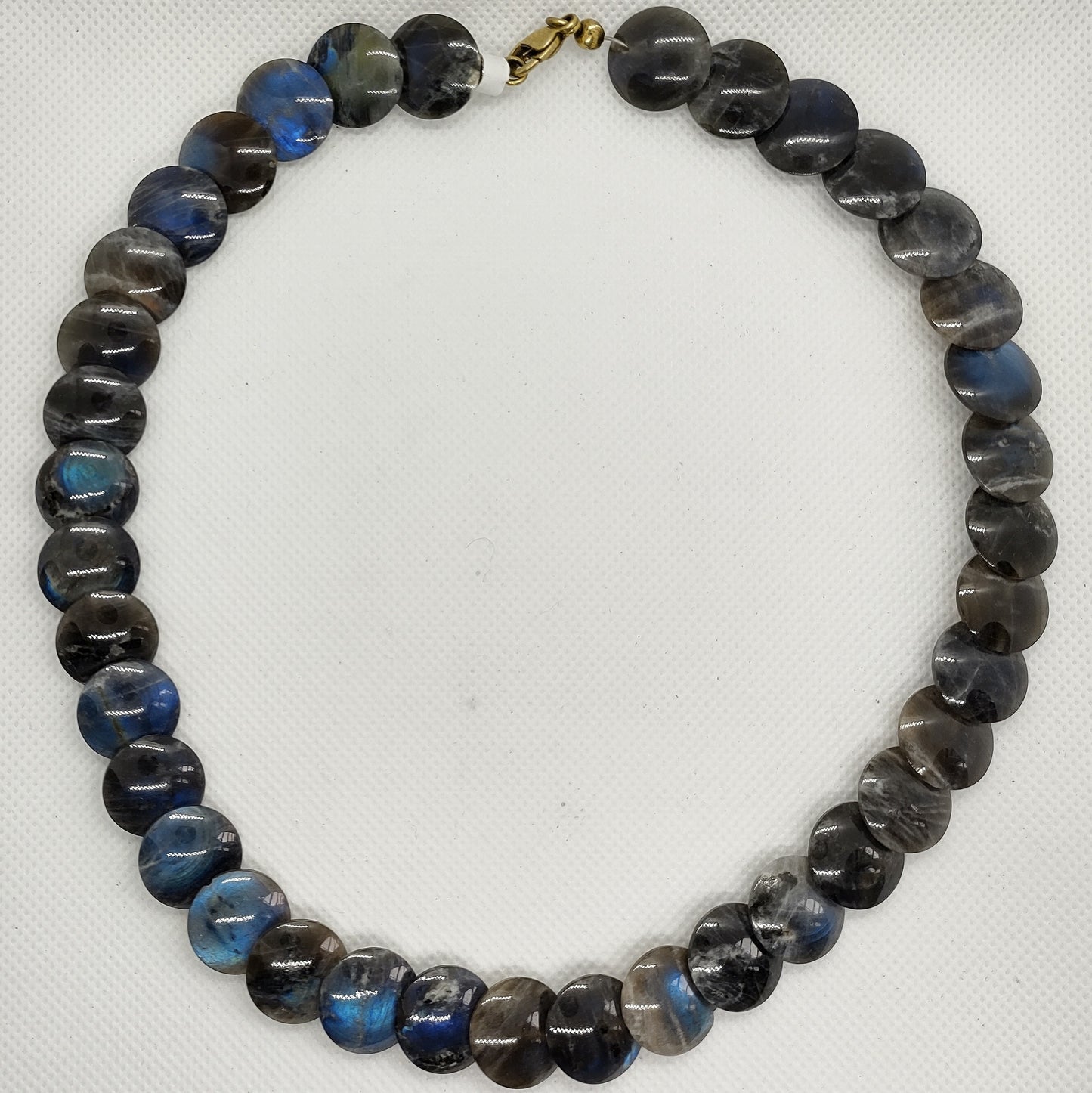 Labradorit-Linsen-Kette - Scholz GmbH