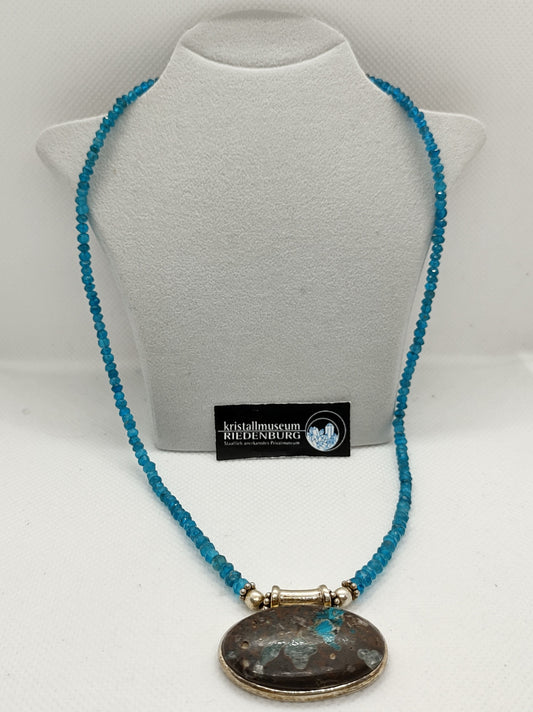 Apatit-Kette mit Cavansit-Anhänger - Scholz GmbH