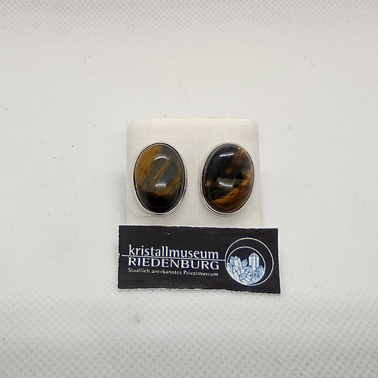 Falkenauge-Stecker mit Silber