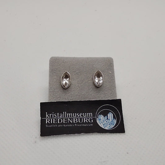 Bergkristall-Ohrstecker mit Bergkristall