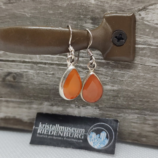 Carneol-Ohrhänger mit Silber