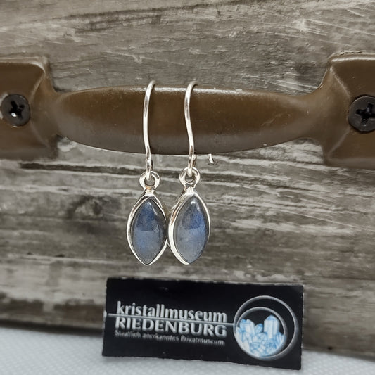 Labradorit Ohrhänger in Silberfassung