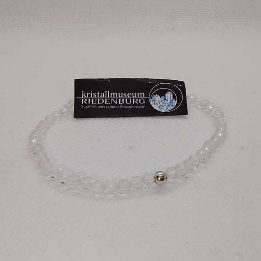 Bergkristall-Armband, facettiert, kristallklar