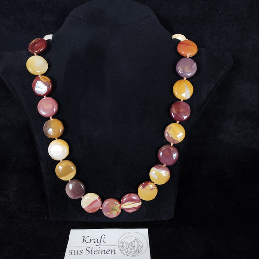 Mookait-Kette, Button, 15x4mm