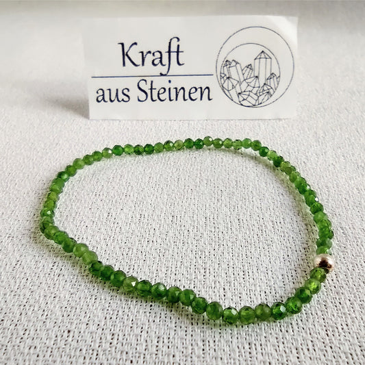 Grossular-Armband, facettiert