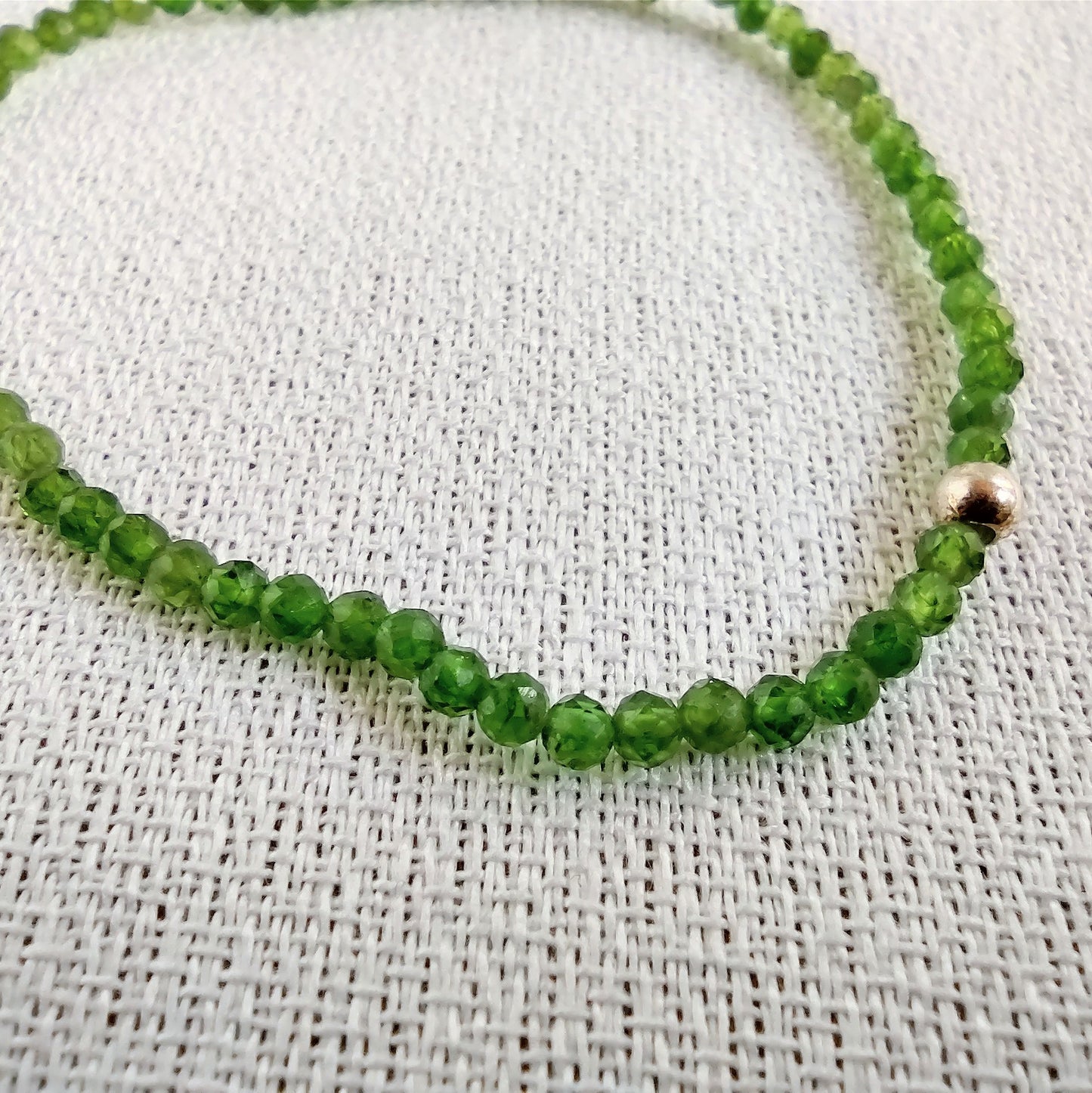 Grossular-Armband, facettiert
