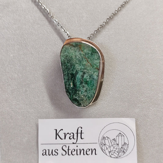 Fuchsit-Anhänger, Freeform, Designerarbeit