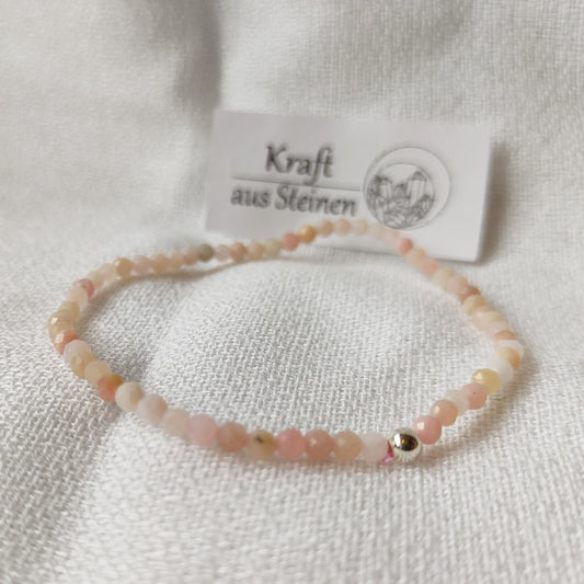 Andenopal Armband, Kugeln, facettiert