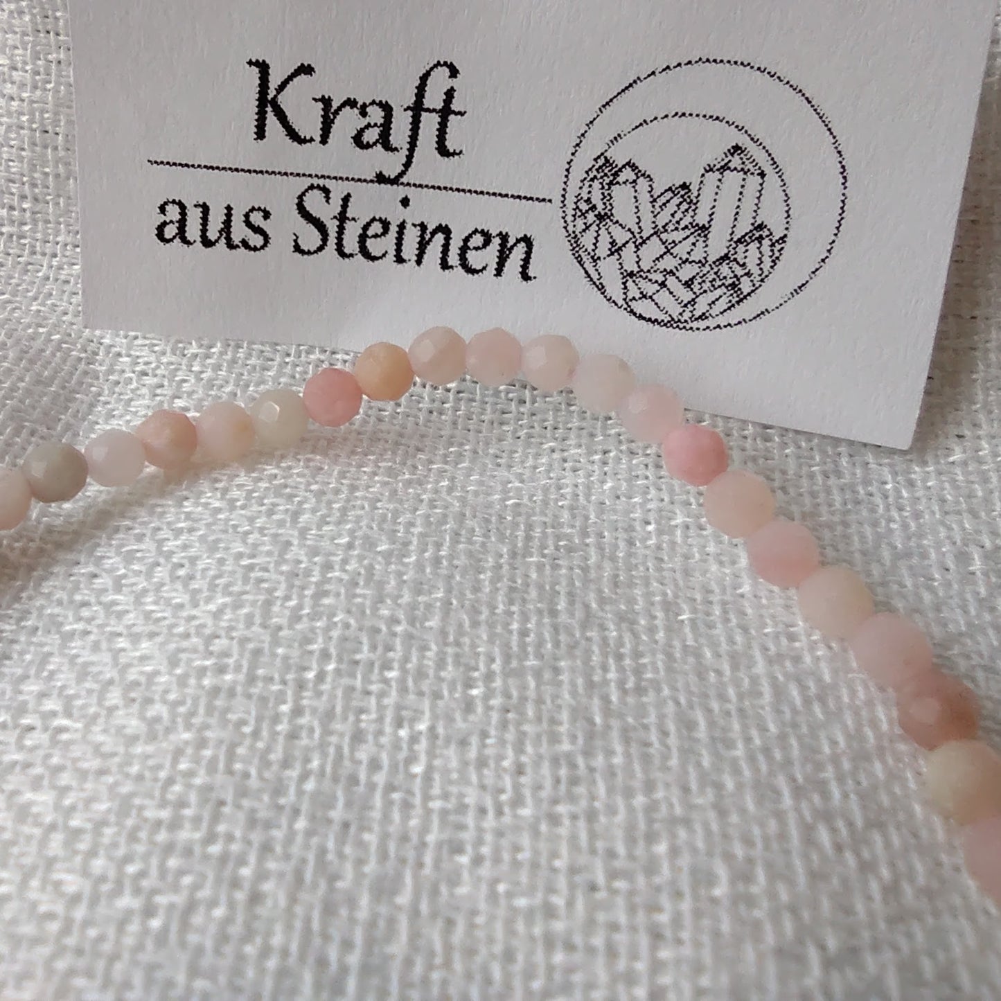 Andenopal Armband, Kugeln, facettiert