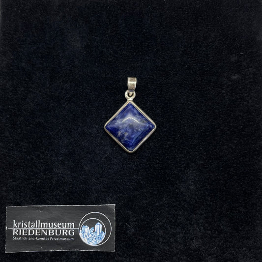 Sodalith-Anhänger, Quadrat, Raute