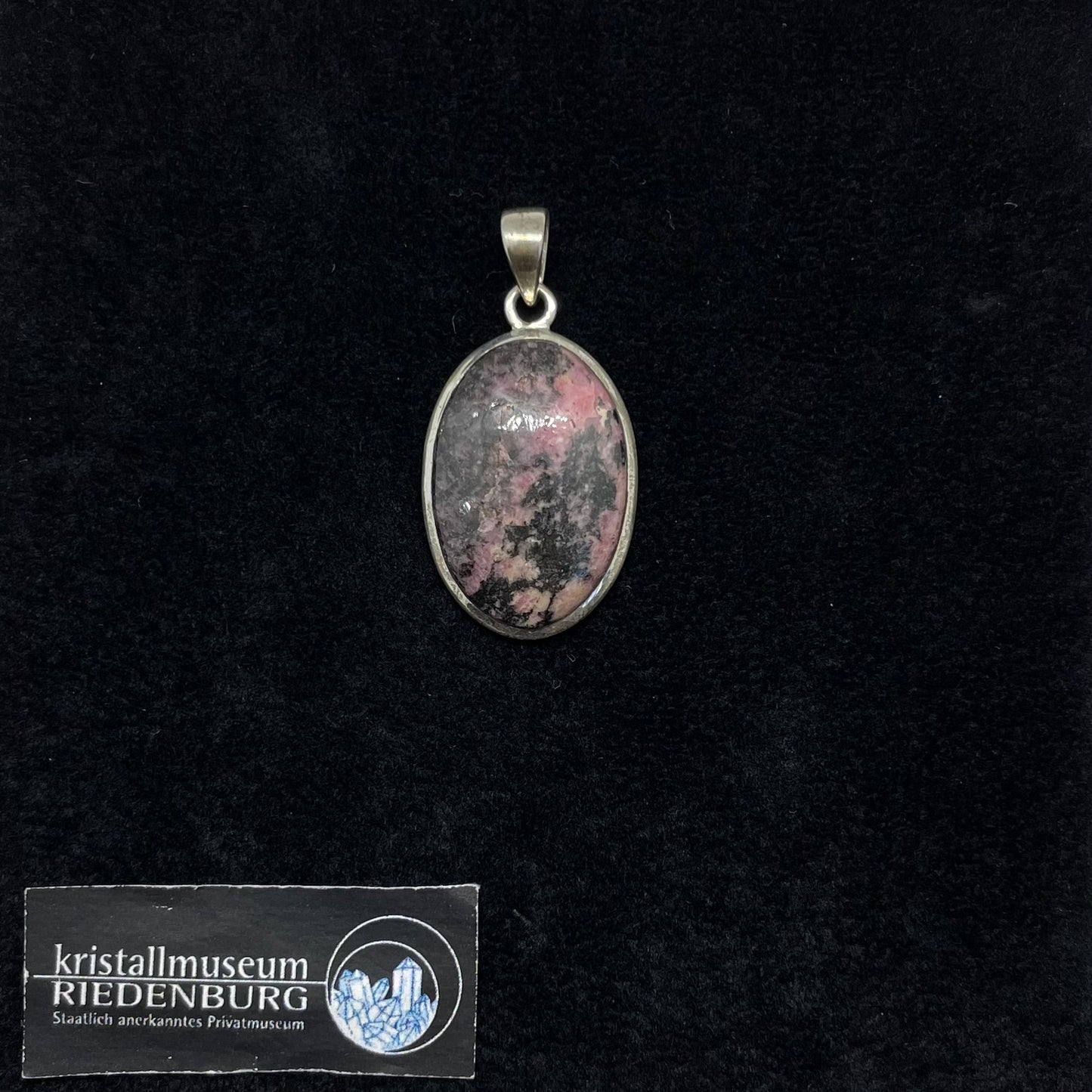 Rhodonit-Anhänger, oval