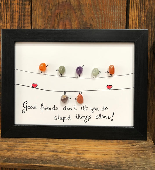 Edelsteinbild Good friends