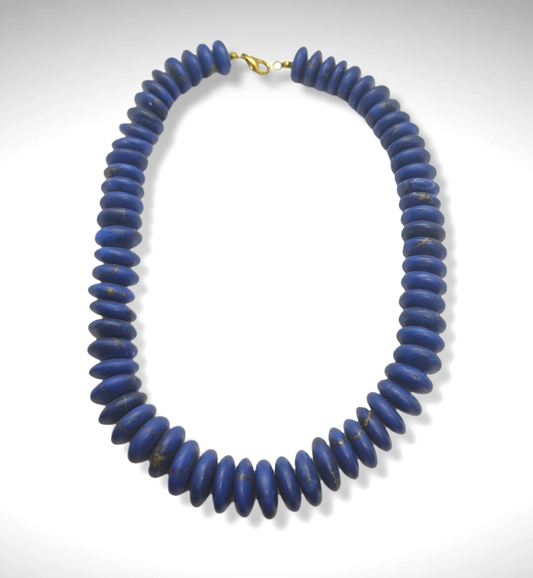 Lapislazuli Button-Kette aus Afghanistan-Lapis