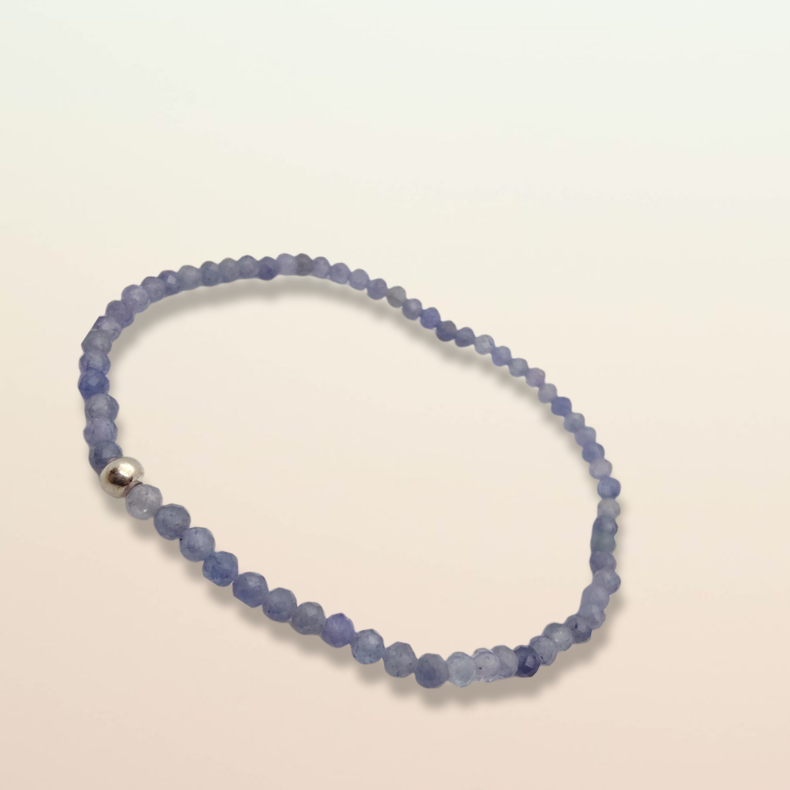 Saphir Armband, Kugeln, facettiert