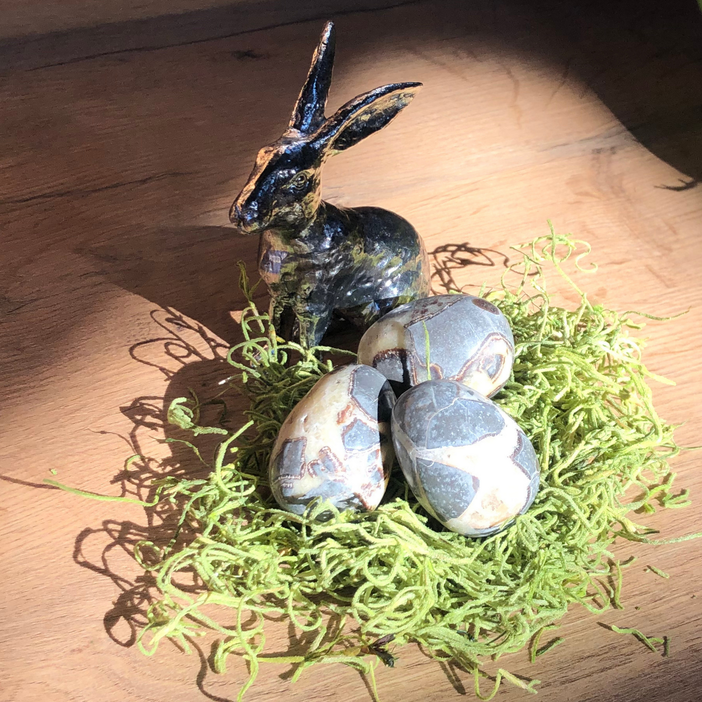 Ostereier aus Edelstein, verschiedene Sorten