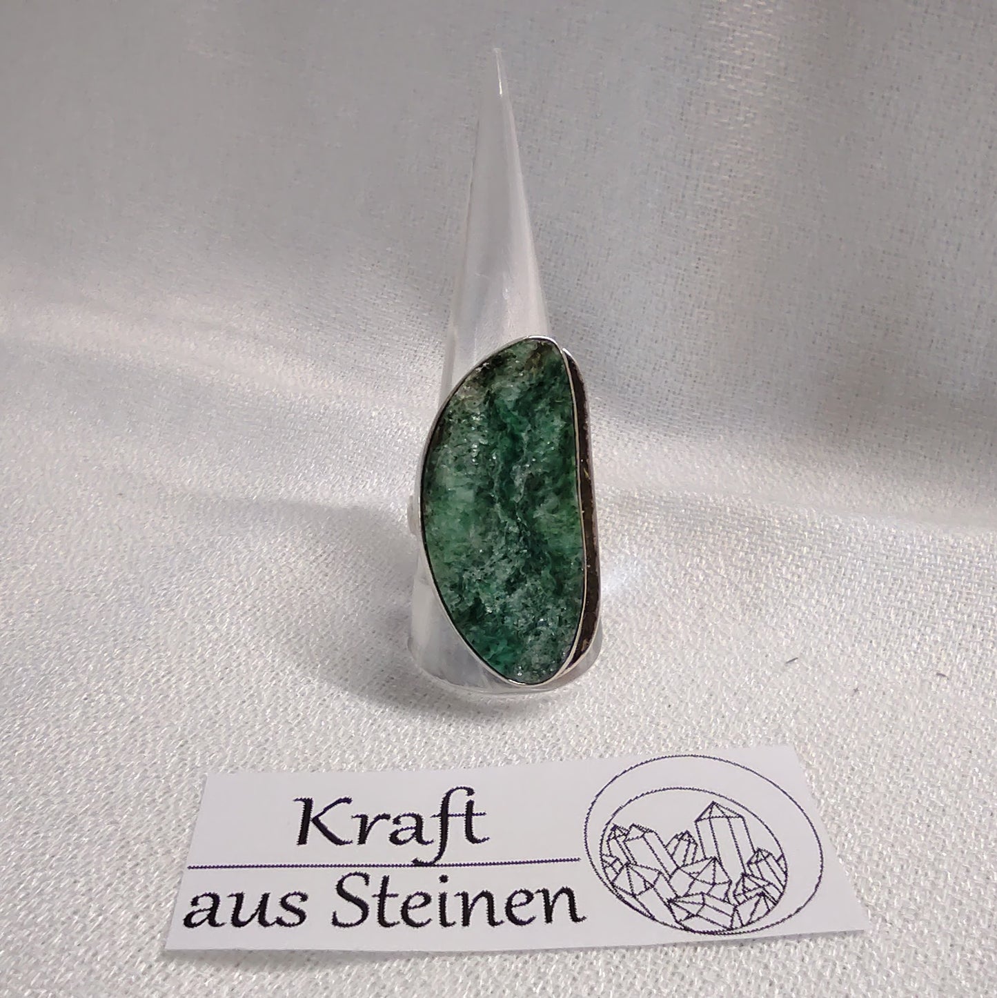 Fuchsit-Ring, Freeform, Designerarbeit, GR. 59