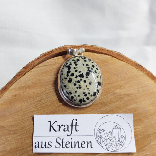 Dalmatinerstein Anhänger, ovale Form
